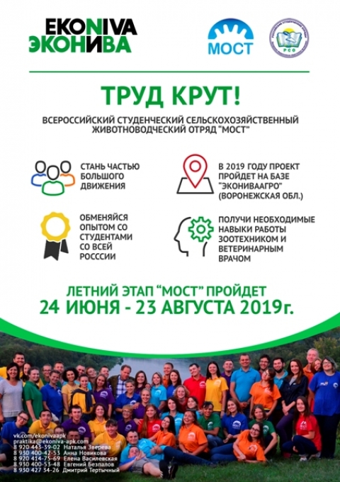 ЭКОНИВА приглашает на стажировку